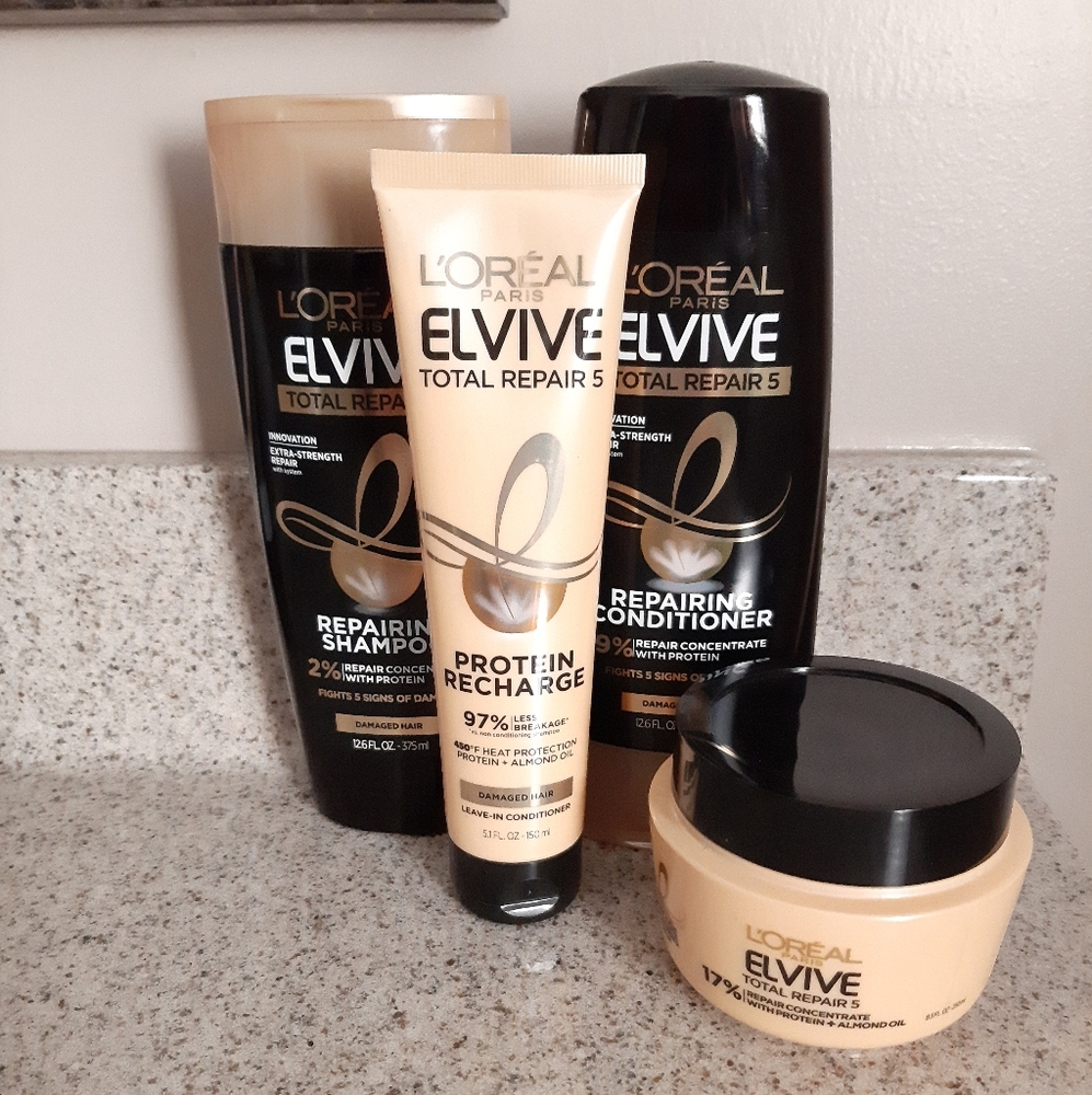 L'oreal Paris Elvive Total Repair 5 Haircare Bundle - Picture 2 of 12